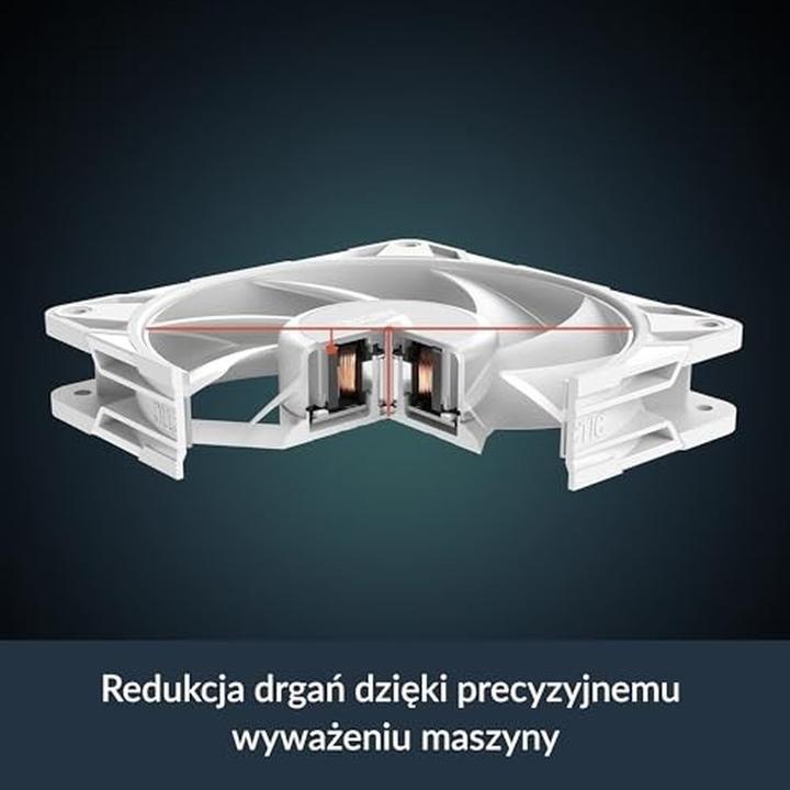 Actual product image Arctic P12 Pro Reverse A-RGB PWM Lüfter - 120mm, weiss, 3er-Pack (120 mm, 3 x)