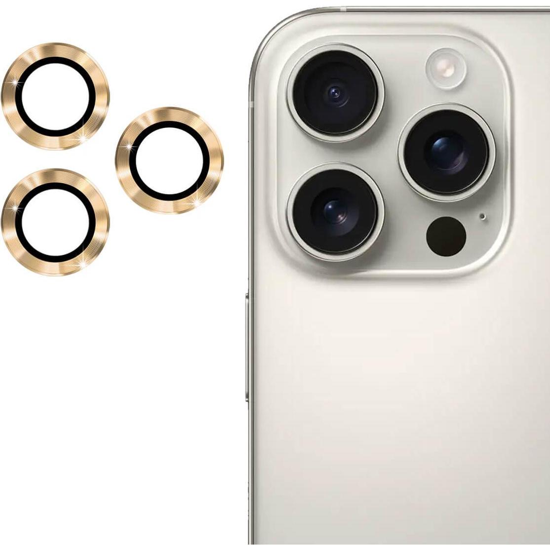 Enkay iPhone 16 Pro / 16 Pro Max - Kamera Linsen Panzerglas (3 Stück, Apple iPhone 16 Pro, Apple iPhone 16 Pro Max), Sma...