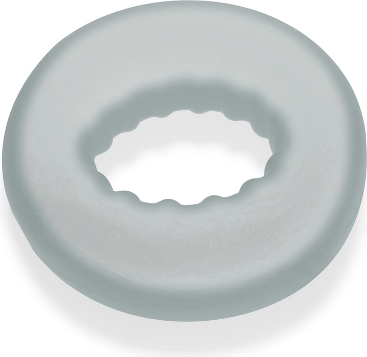 Actual product image Oxballs Axis Rib Griphold Cockring Clear Ice (5 cm)