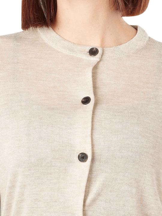 Image du produit Scotch & Soda Jacquard Trim Cardigan Crew Neck Oatmeal Melan (L)