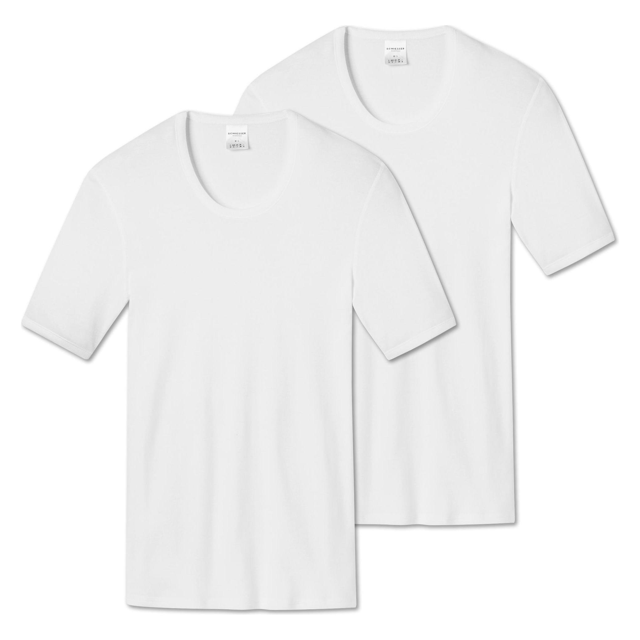 Schiesser, Herren, Shirts, T-Shirt Klassisch Bequem Sitzend, Weiss, (Xl)