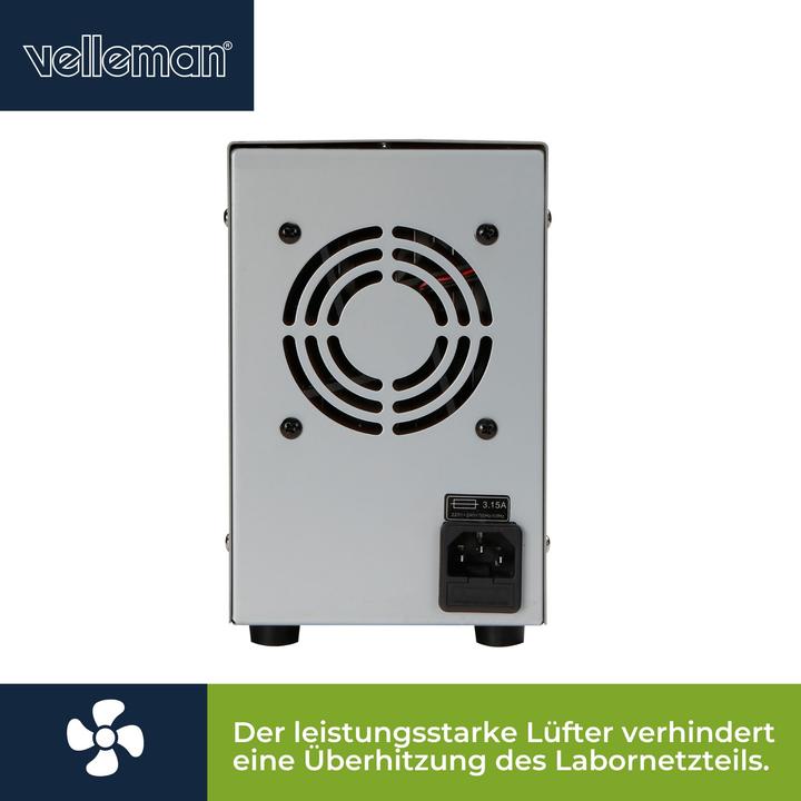Actual product image Velleman DC Lab Power Supply
