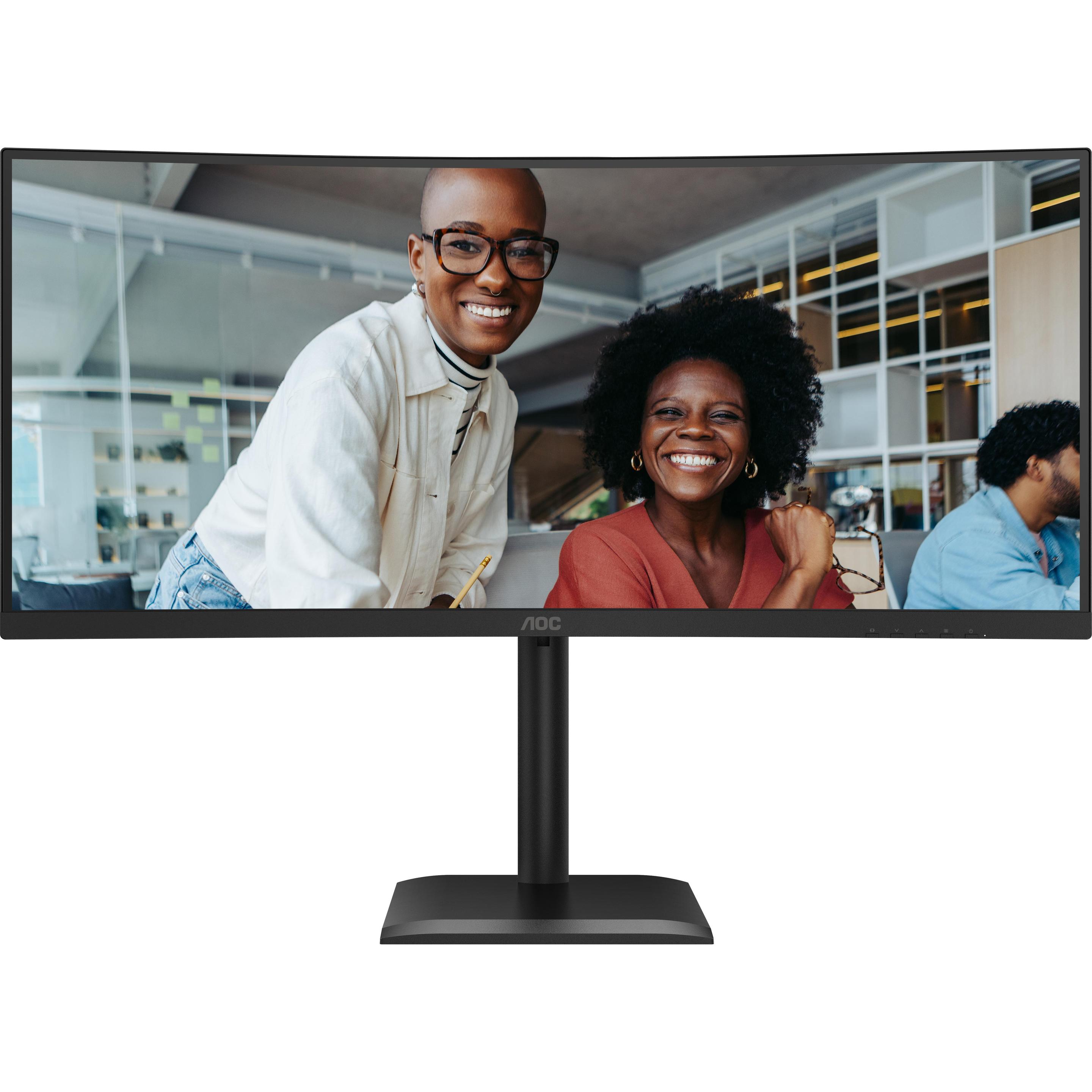 AOC CU34E4CV (3440 x 1440 Pixel, 34"), Monitor, Schwarz