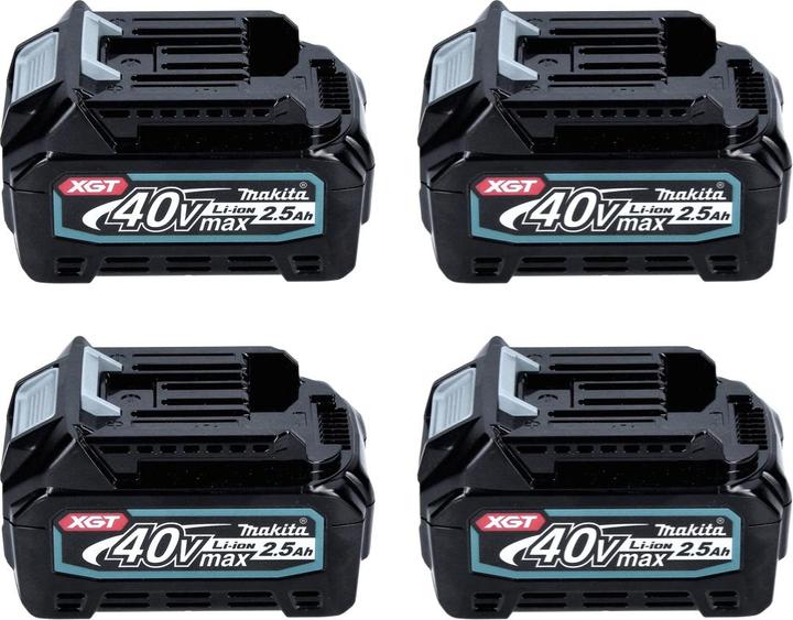 Produktbild Makita Akku Starter Set 40 V max. mit 4x BL 4025 Akku 2,5 Ah XGT ( 4x 191B36-3 ) + DC 40 RA Schnell (40 V)