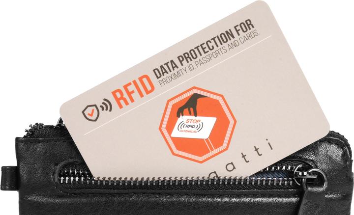 Actual product image Bugatti Nome leather key case 12 cm