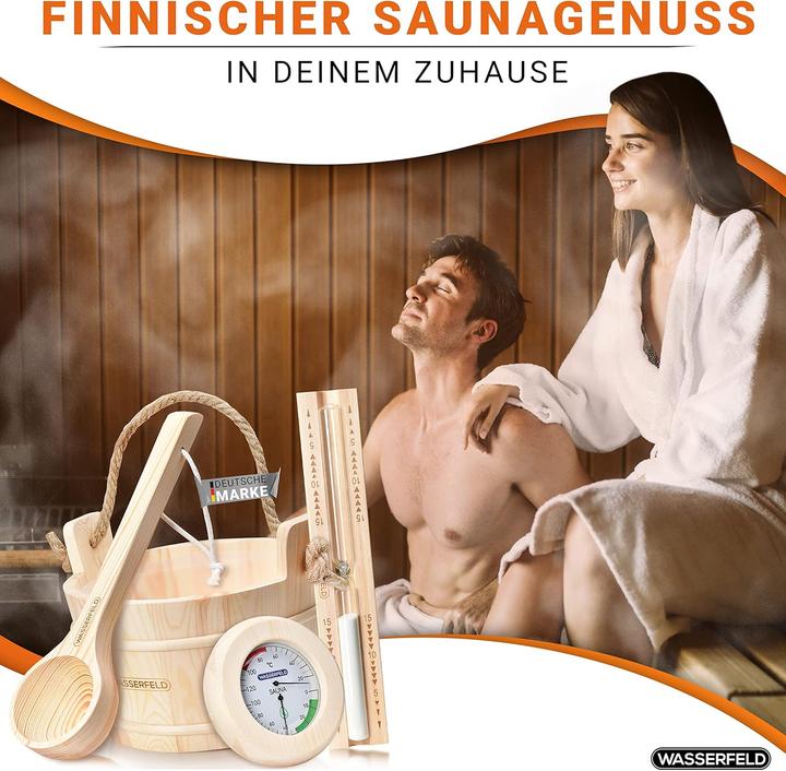 Actual product image Wasserfeld Saunaeimer-Set