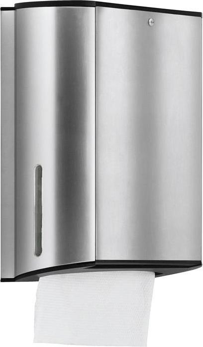 Keuco Papiertuchspender PLAN mit Spiegeltür alu sil-elo