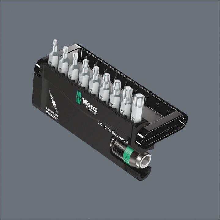 Produktbild Wera Bit-Check 10 TX Universal 2 (Innensechsrund TX M10, Innensechsrund TX M15, Innensechsrund TX M20, Innensechsrund TX M30, Innensechsrund TX M6, Innensechsrund TX M8, Innensechsrund TX M9, Innensechsrund TX M25, Innensechsrund TX M40)