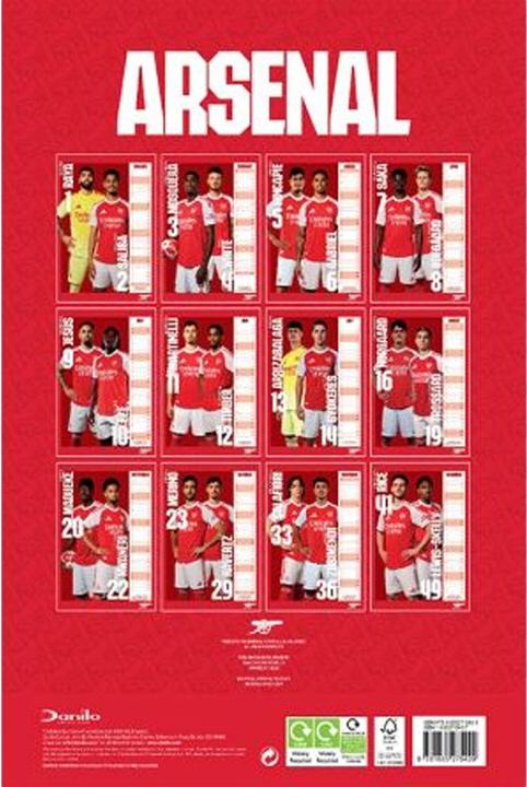 Image du produit Arsenal FC - Calendrier mural (A3)