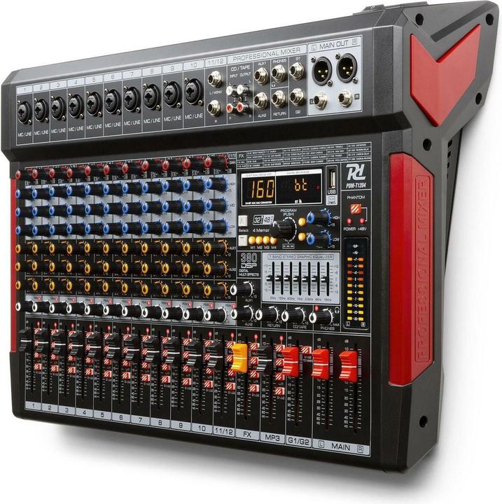 Produktbild Power Dynamics PDM-T1204 - 12-kanaals mengpaneel Bluetooth, DSP, mp3 en USB audio interface (Studio- und Livemixer)