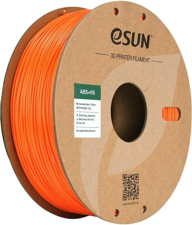 eSUN EABS+HS 1,75mm ORANJE 1kg (ABS, 1.75 mm, 1000 g, Oranje)