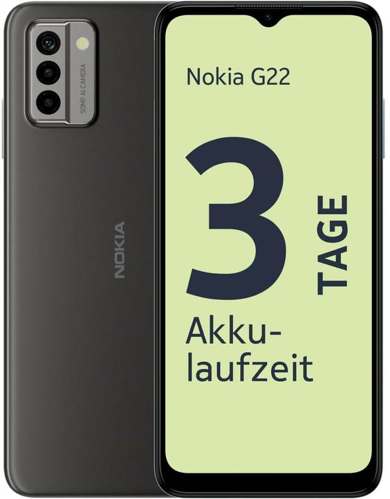 Actual product image Nokia G22 (64 GB, Meteor Gray, 6.50", Dual SIM, 4G)
