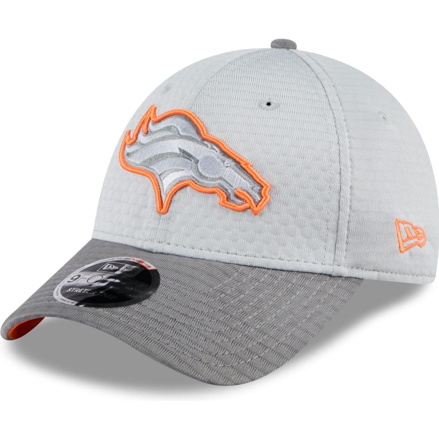 New Era, Herren, Cap, 9Forty Stretch Cap Training 2024 Denver Broncos, Grau