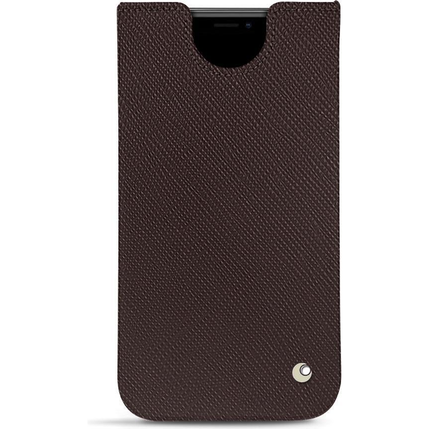 Noreve Lederschutzhülle (Apple iPhone 11 Pro Max), Smartphone Hülle, Braun