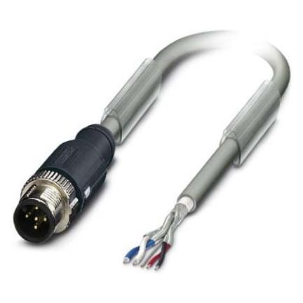 Phoenix Contact Grigio 1419040 Cavo Di Collegamento Sensore/Attuatore 5 M Numero Di Poli: 5 1 Pz., Cavo + Spina Elettrica,