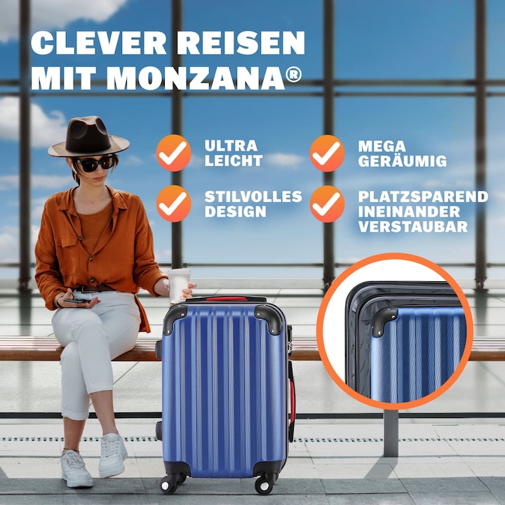 Actual product image Monzana Hard case (90 l, L (90 - 115l))