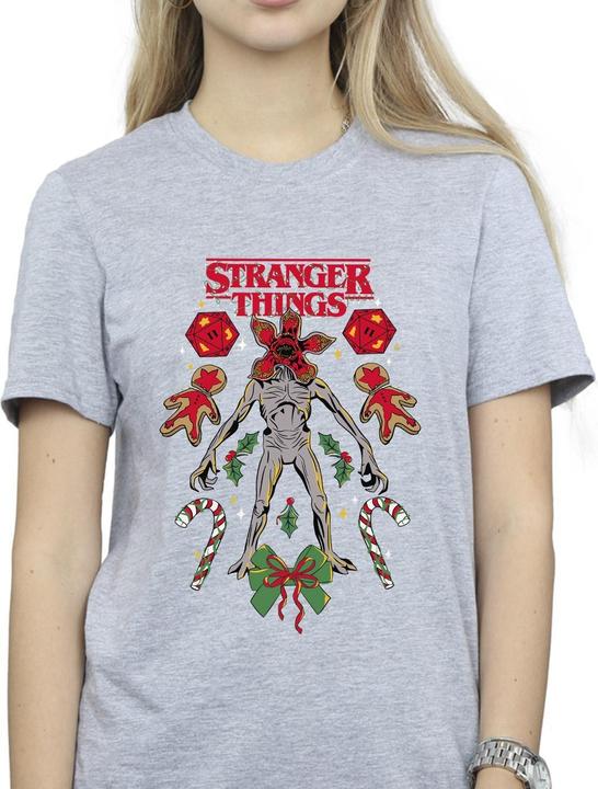 Produktbild Netflix Stranger Things Christmas Demogorgon TShirt (3XL)