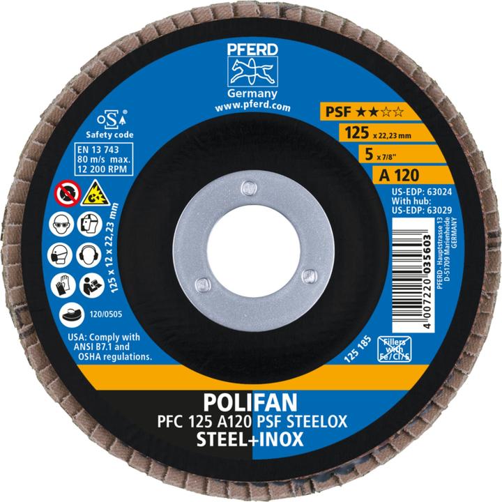 Produktbild Pferd POLIFANFächerscheibe PFC120 PSF STEELOX (120)