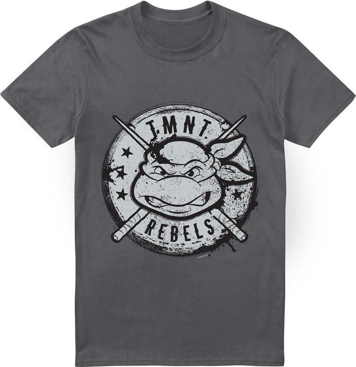 Immagine prodotto Teenage Mutant NT Rebels Maglietta Logo Effetto Invecchiato Uomo (L)