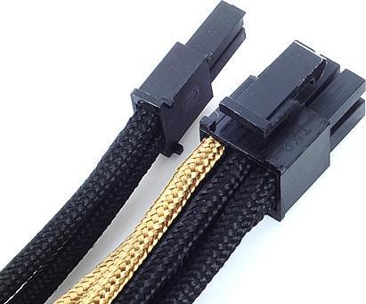 Actual product image Silverstone PCI 8-pin to PCIe 6+2-pin cable