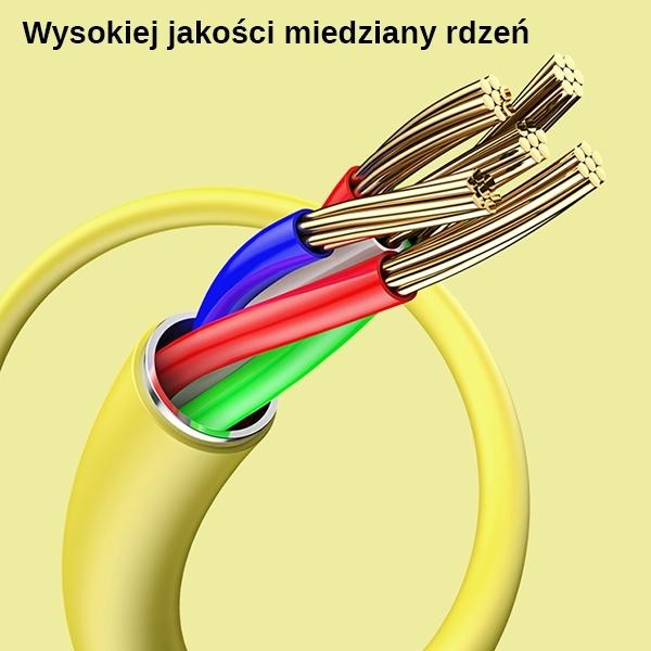 Actual product image Usams Cable U52 USB-C 2A Fast Charge 1m purpurowy/purple SJ436USB04 (US-SJ436) (1 m, USB 3.2 Gen 1)