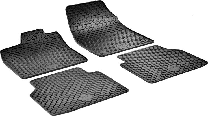 Walser Rubber mats suitable for rubber mat VW ID.4/ID.5, Audi Q4 SUV, Skoda Elroq (2 front mats + 2 rear mats)