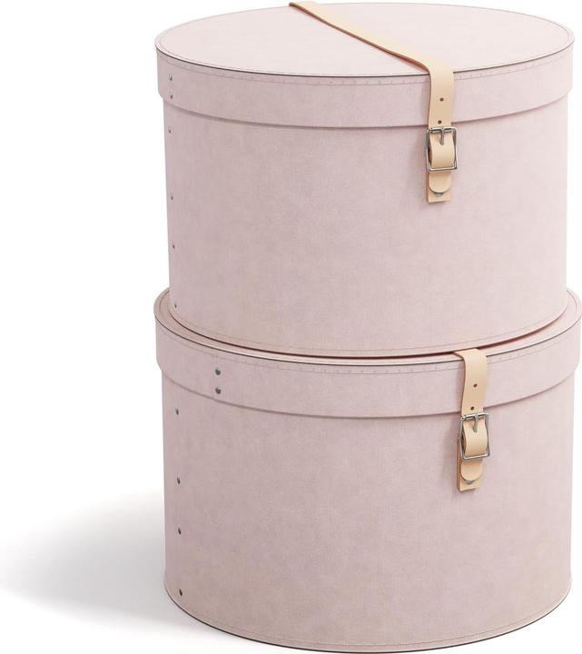 Actual product image Bigso 2-teiliges Aufbewahrungsboxen-Set mit Lederriemen (2x)