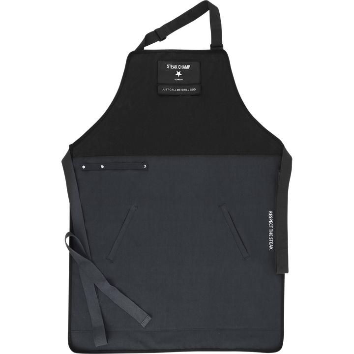 Produktbild Steakchamp Kochschürze 2 Taschen mit Klettverschluss für Beschriftung (One Size)
