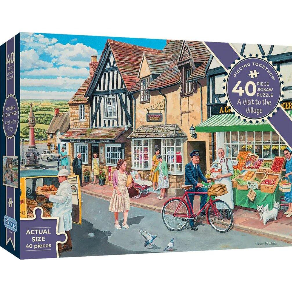Gibsons Puzzle Wir haben es zusammengestellt: Der Besuch im Dorf 40 Teile (40 Teile)