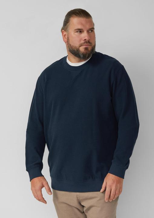 Produktbild s.Oliver Sweatshirt Strukturiertes Sweatshirt mit Rippbündchen (3XL)