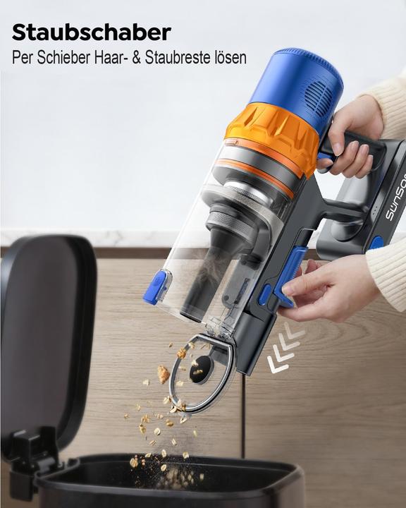 Produktbild SunSare Kabelloser Akku-Staubsauger 600W/50kPa/65min