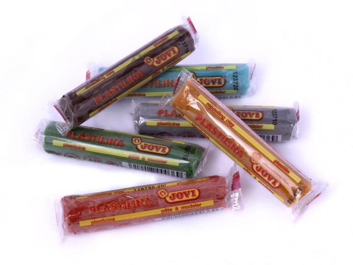 Actual product image Jovi Plasticine PLASTILINA assorted colours, 6 colours 15.0 g each