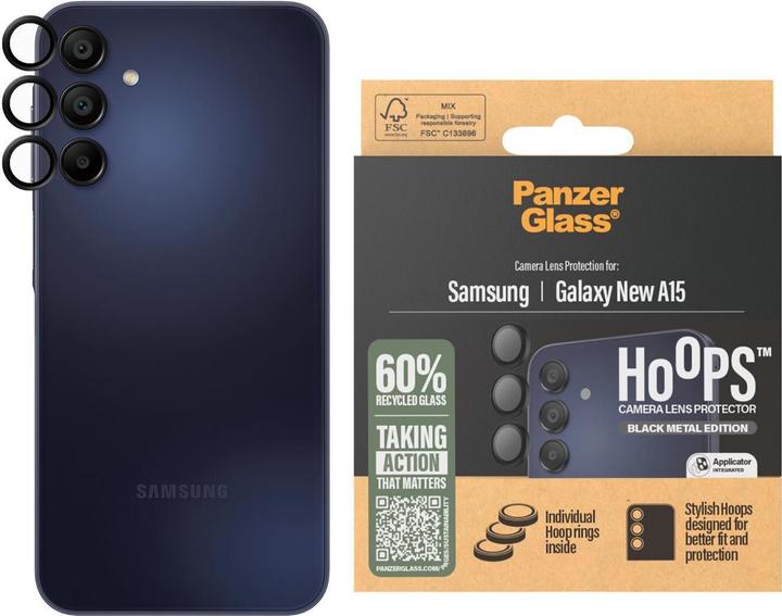 Image du produit PanzerGlass Hoops Camera Lens Protector (1 pièce(s), Samsung Galaxy A16, Samsung Galaxy A15, Samsung Galaxy A15 5G)