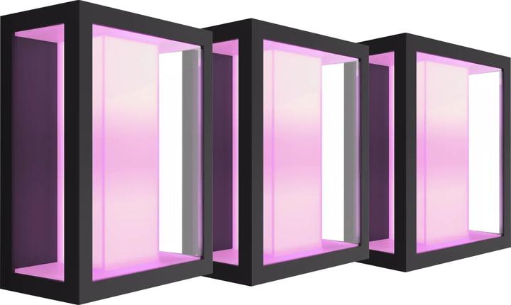 Productafbeelding Philips Hue Impress muurlamp Wit en Kleur zwart ras 3-pack