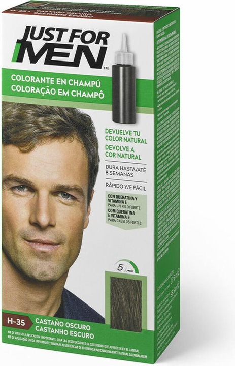 Image du produit Just For Men Shampooing colorant brun foncé (30 ml, Shampoing liquide)