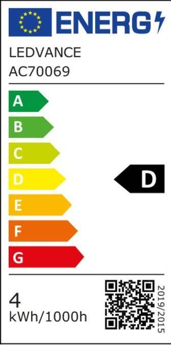 Label énergétique Osram LED Leuchtmittel LED Retrofit CLASSIC A 3.4W 827 Clear E27 Warm weiss 4099854466632 (E27, 470 lm, 6x)