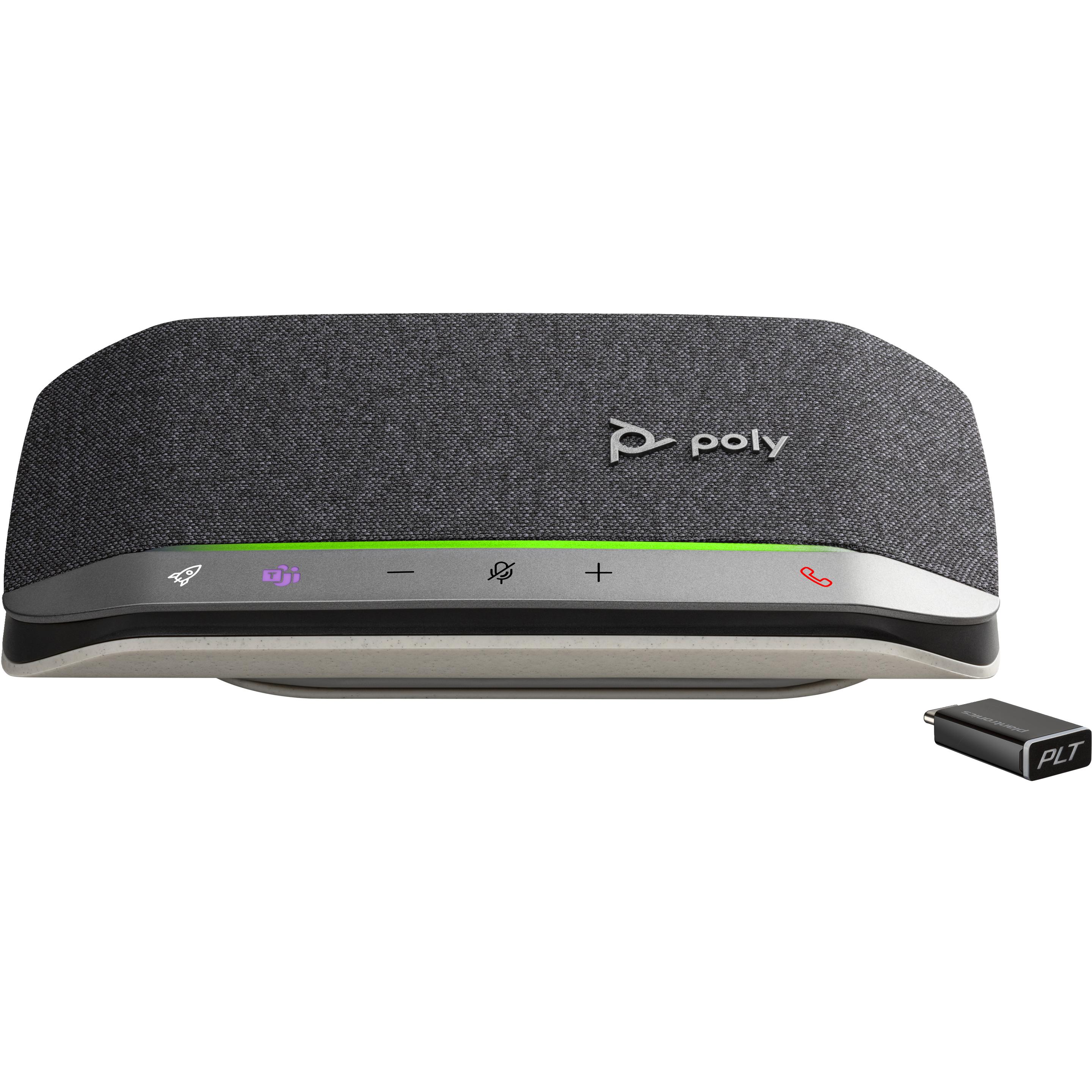 Poly Sync 20+, Solution de conférence, Noir, Argent