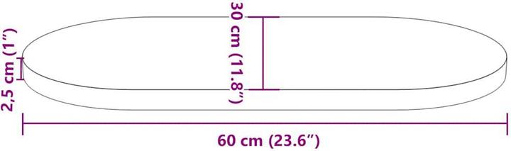 Actual product image vidaXL Tischplatte (60 x 30 cm)