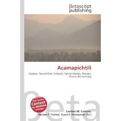 Acamapichtili, Fachbücher