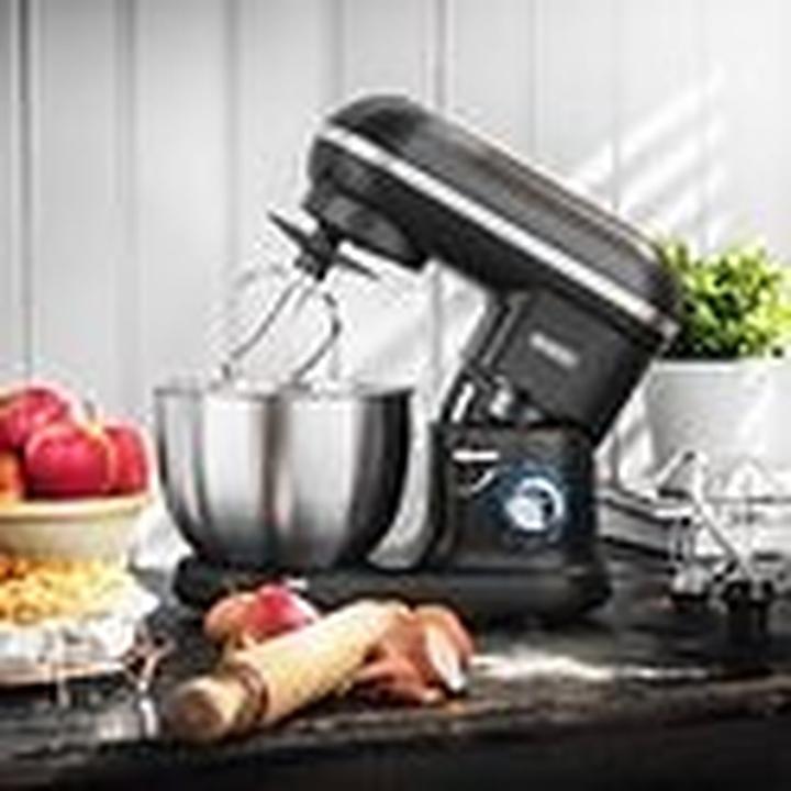 Produktbild Bourgini Classic Kitchen Chef Zwart - Keukenmachine - Keukenmixer (1300 W)