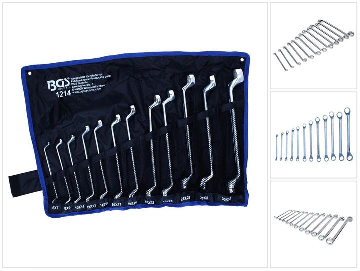 Produktbild BGS Doppel-Ringschlüssel-Satz (19 mm, 6 mm, 12 mm, 24 mm, 14 mm, 22 mm, 16 mm, 23 mm, 10  mm, 21 mm, 18 mm, 27 mm, 7 mm, 17 mm, 11 mm, 15 mm, 26 mm, 30 mm, 8 mm, 28 mm, 9 mm, 29 mm, 13 mm, 20 mm, 25 mm)