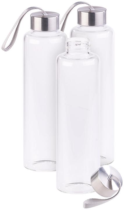 Immagine prodotto Pearl Set di 3 bottiglie in vetro borosilicato, senza BPA (0.55 l)