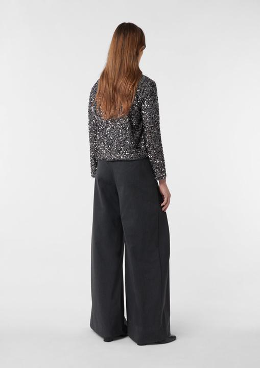 Actual product image Comma Indoor-Blazer Blusenjacke mit Allover-Pailletten (42)