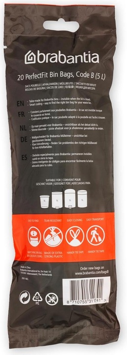 Produktbild Brabantia PerfectFit Grösse B (20 x, 5 l)