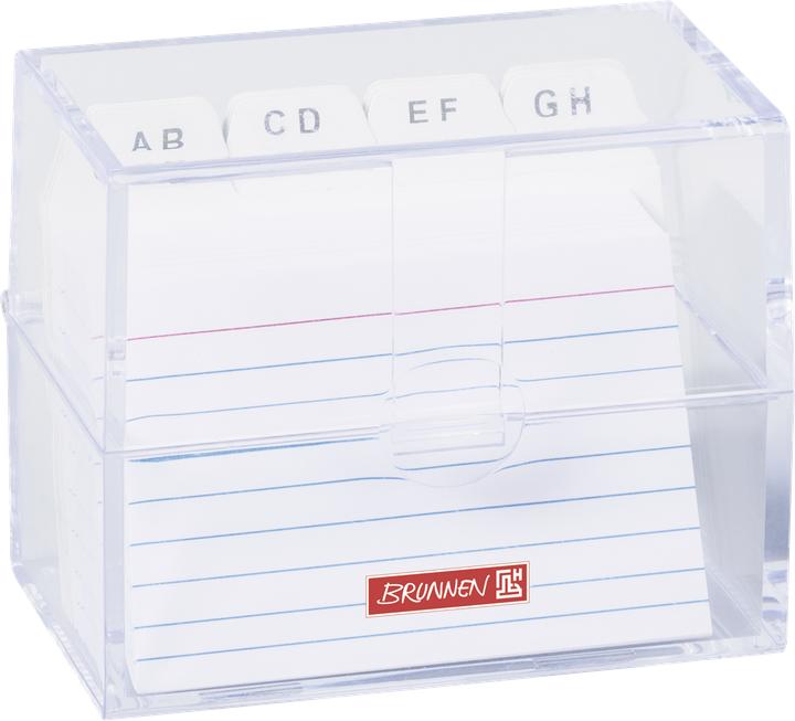 Karteibox A8 gefüllt transparent (A8)