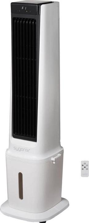 Sygonix Luftkühler 90 W (L x B x H) 300 x 325 x 1130 mm Weiss mit Fernbedienung