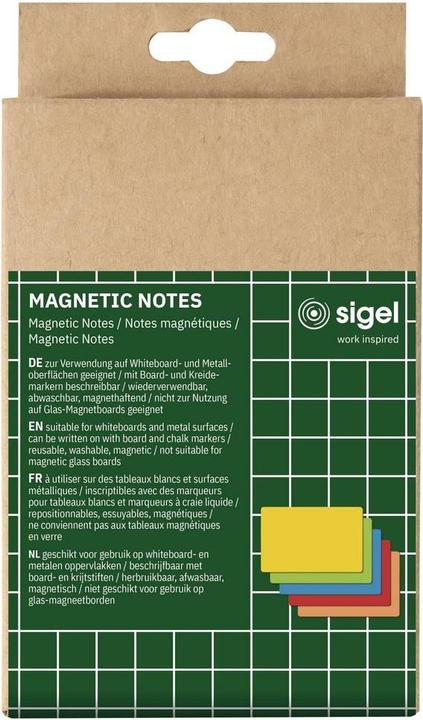 Produktbild Sigel Moderationskarten Magnetic Notes farbsortiert 10,0 x 15,0 cm, 25 St.