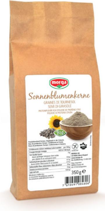 Produktbild Morga Sonnenblumenkernprotein roh glutenfrei Bio Plv (1 Stück, Pulver, 361 g)