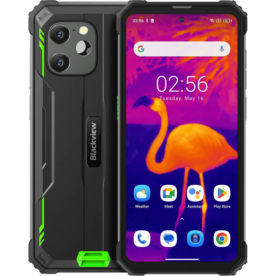 Blackview BV8900 (256 GB, Grün, 6.50", Dual SIM, 5 Mpx, 4G), Smartphone, Grün