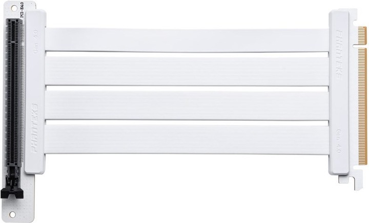 Actual product image Phanteks PCI-E 4.0 x16 riser ribbon cable, 90 degrees, 22cm - white